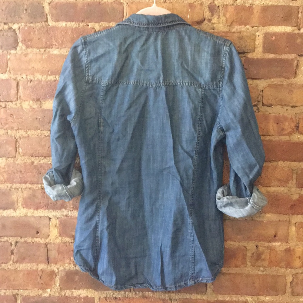 Fitted Chambray Button Down - image 4